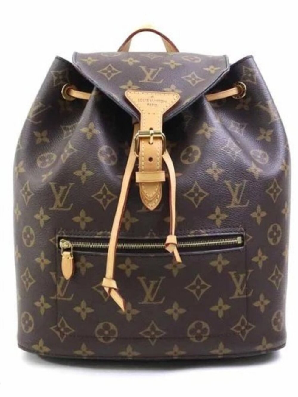 Auth LOUIS VUITTON Monogram Montsouris Backpack Brown M43431 - e61442j
